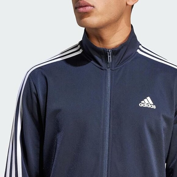 ADIDAS NEW ESSENTIALS WARM-UP 3 STRIPES TRACK Jacket MENS SIZE M / L (H46100) - Picture 3 of 6